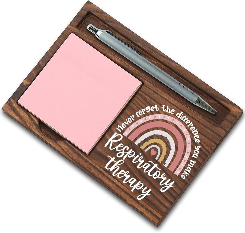 SunyJone Respiratory Therapy Gifts, Thank You Appreciation Gifts for Respiratory Therapist Week Graduation Birthday Christmas Office Desk Self-Stick Note Pad Holders SBB26 - Image 1